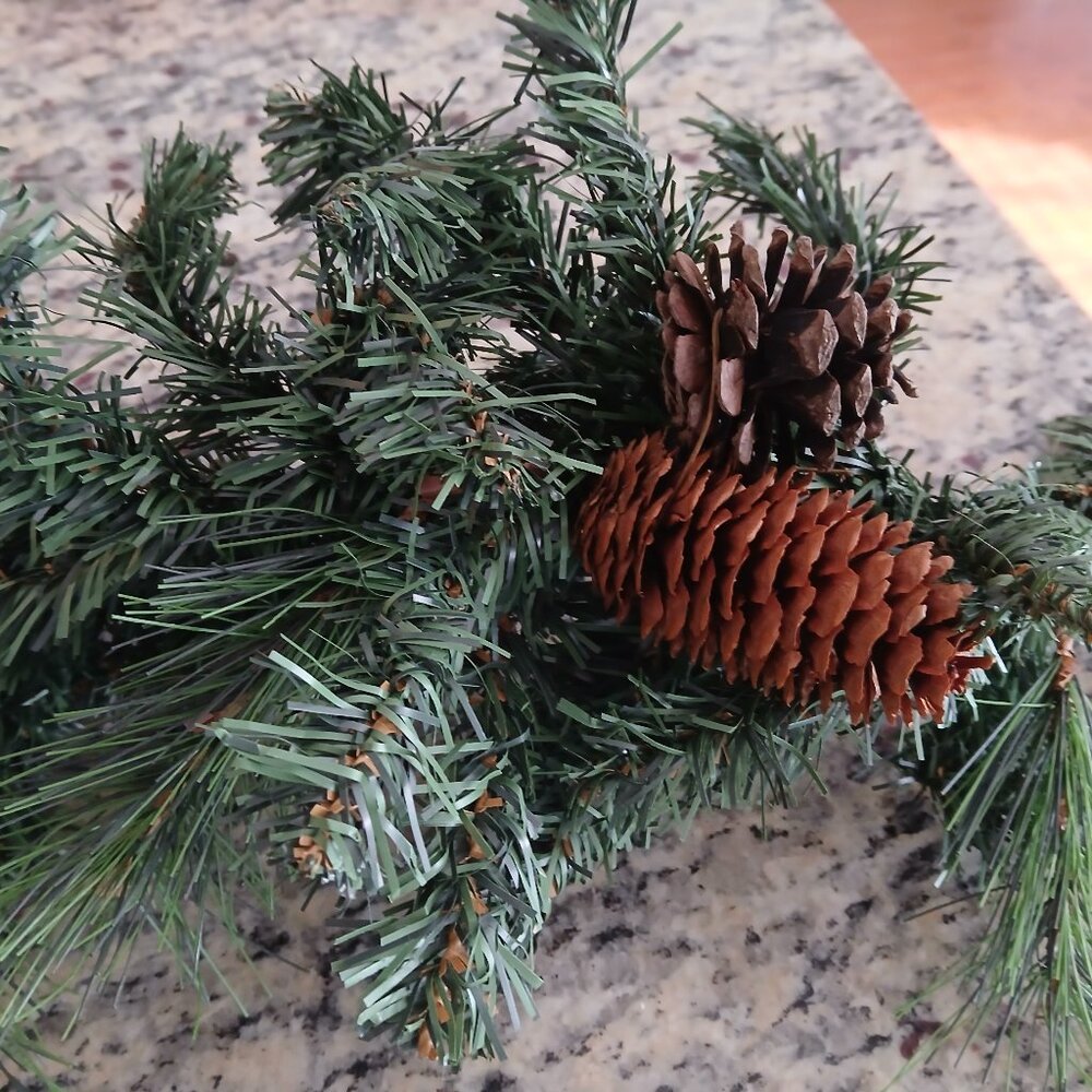 Pottery Barn Pine Cone Garland 6ft Pre Owned